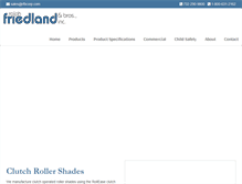 Tablet Screenshot of friedlandshades.com